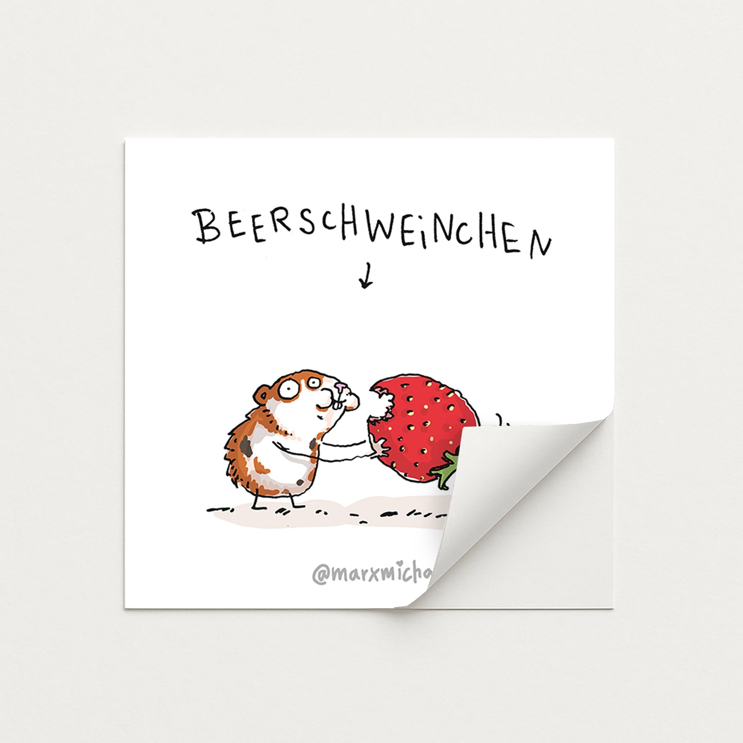 Meerschweinchen Stickerset