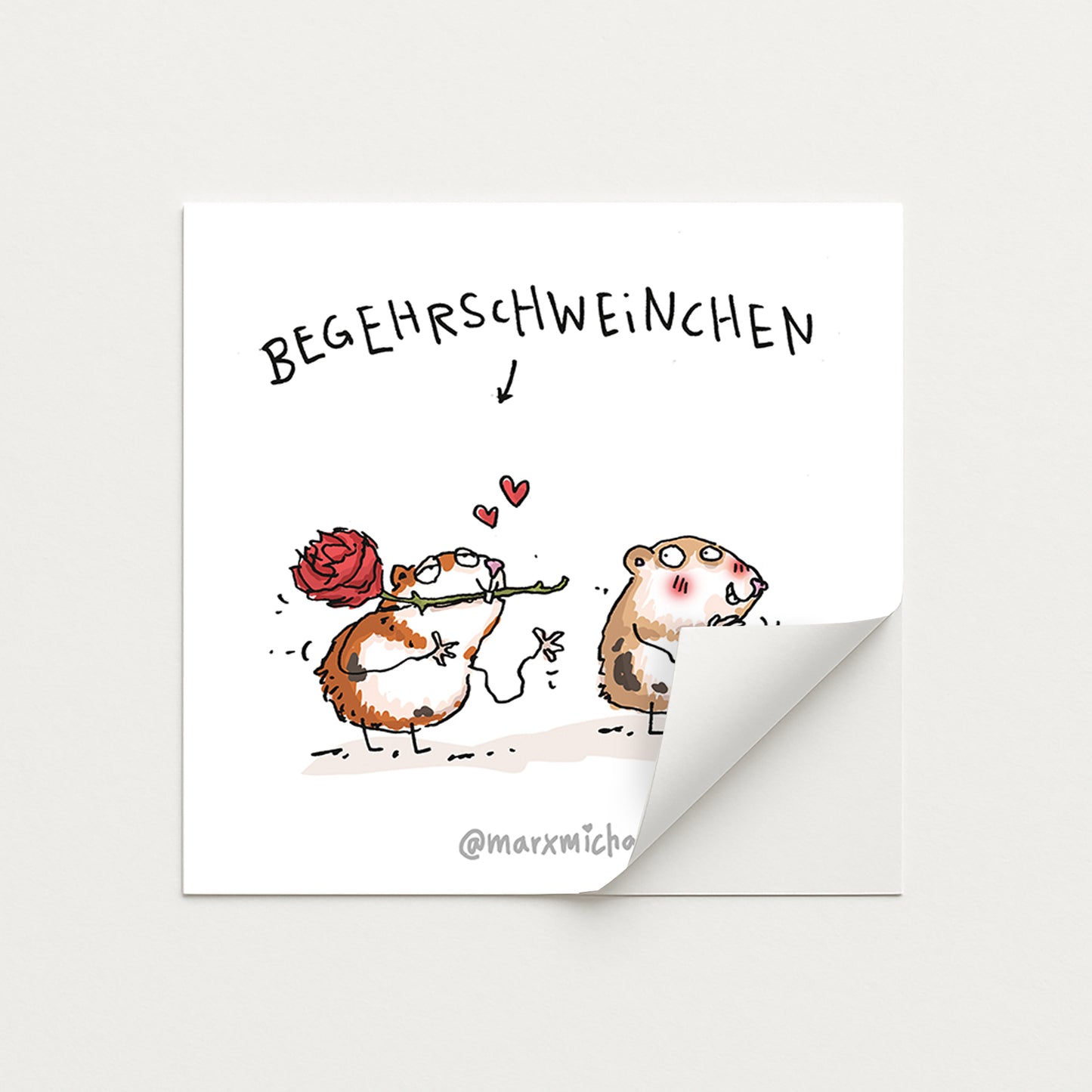 Meerschweinchen Stickerset