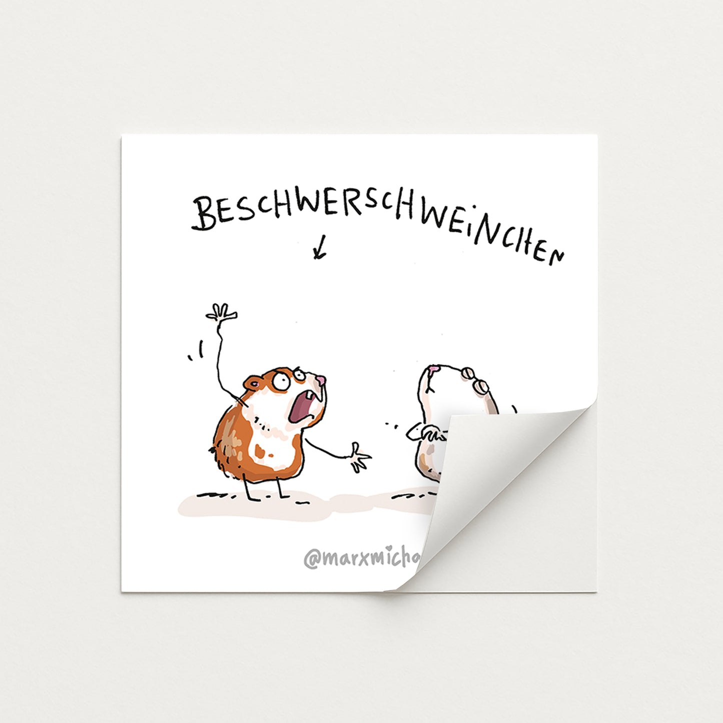 Meerschweinchen Stickerset