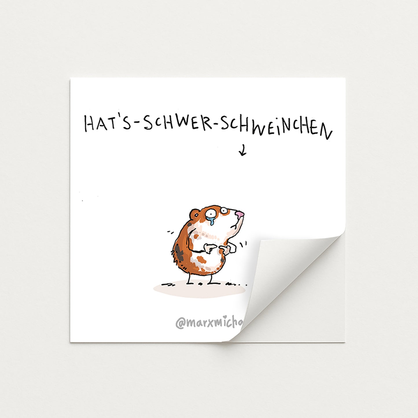 Meerschweinchen Stickerset