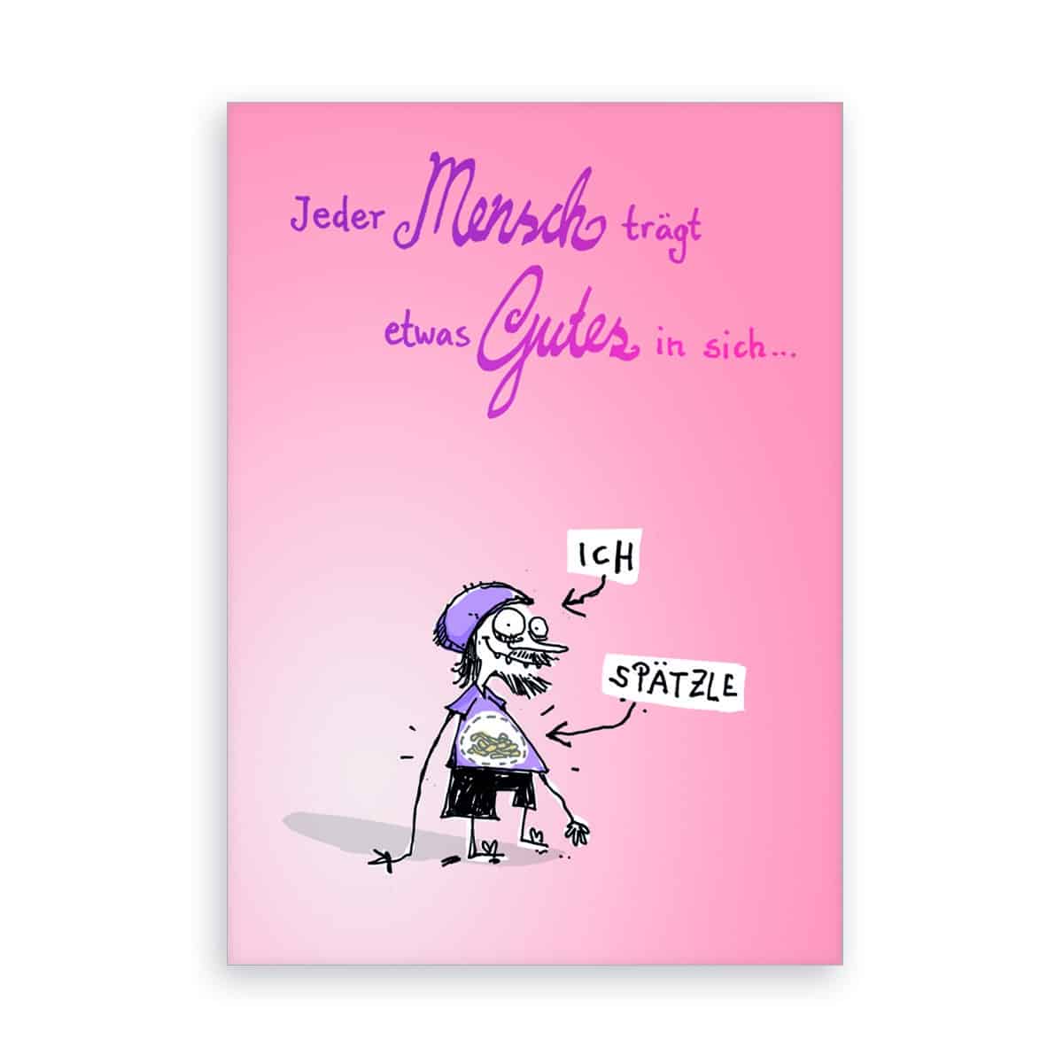 Postkarte „Spätzle“
