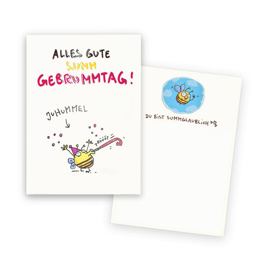 Geburtstagskarte Juhummel