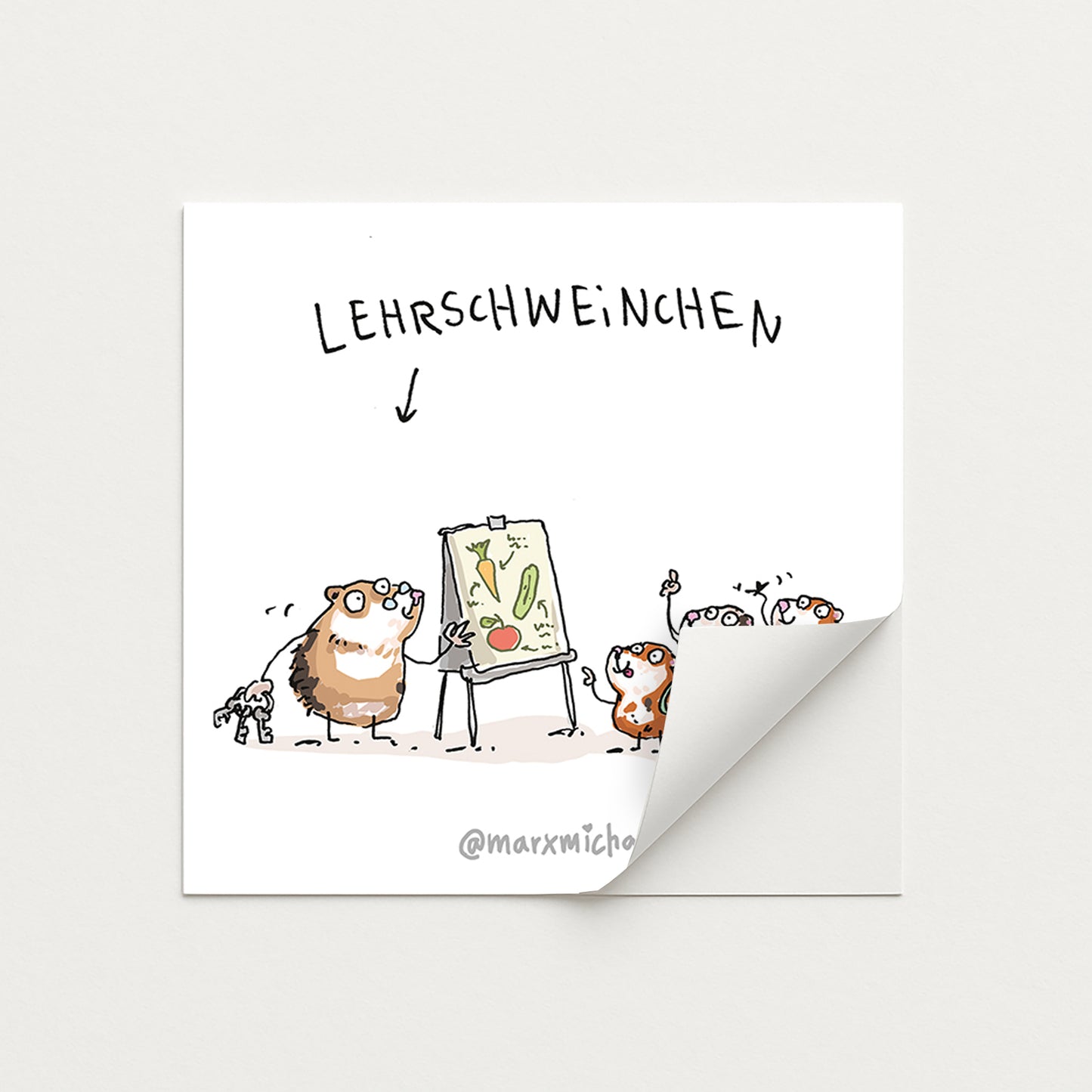 Meerschweinchen Stickerset