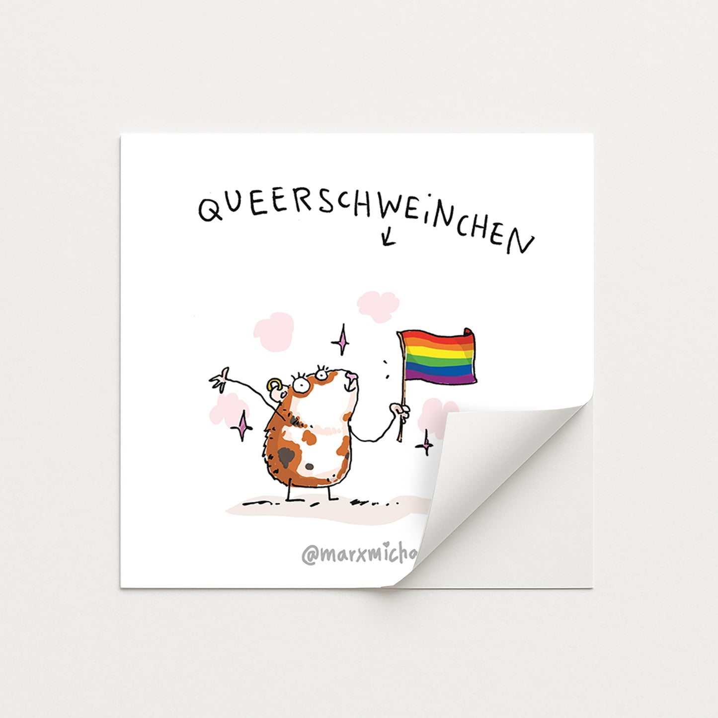 Meerschweinchen Stickerset