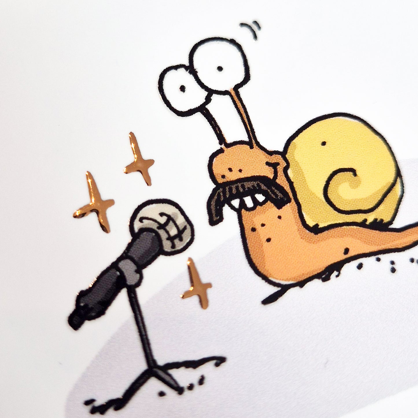 "Schneckie Mercury" Schnecken-Sonderpostkarte