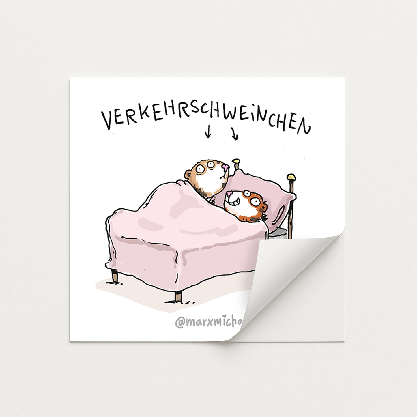 Meerschweinchen Stickerset
