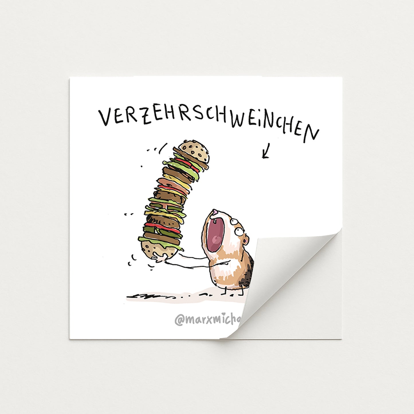 Meerschweinchen Stickerset
