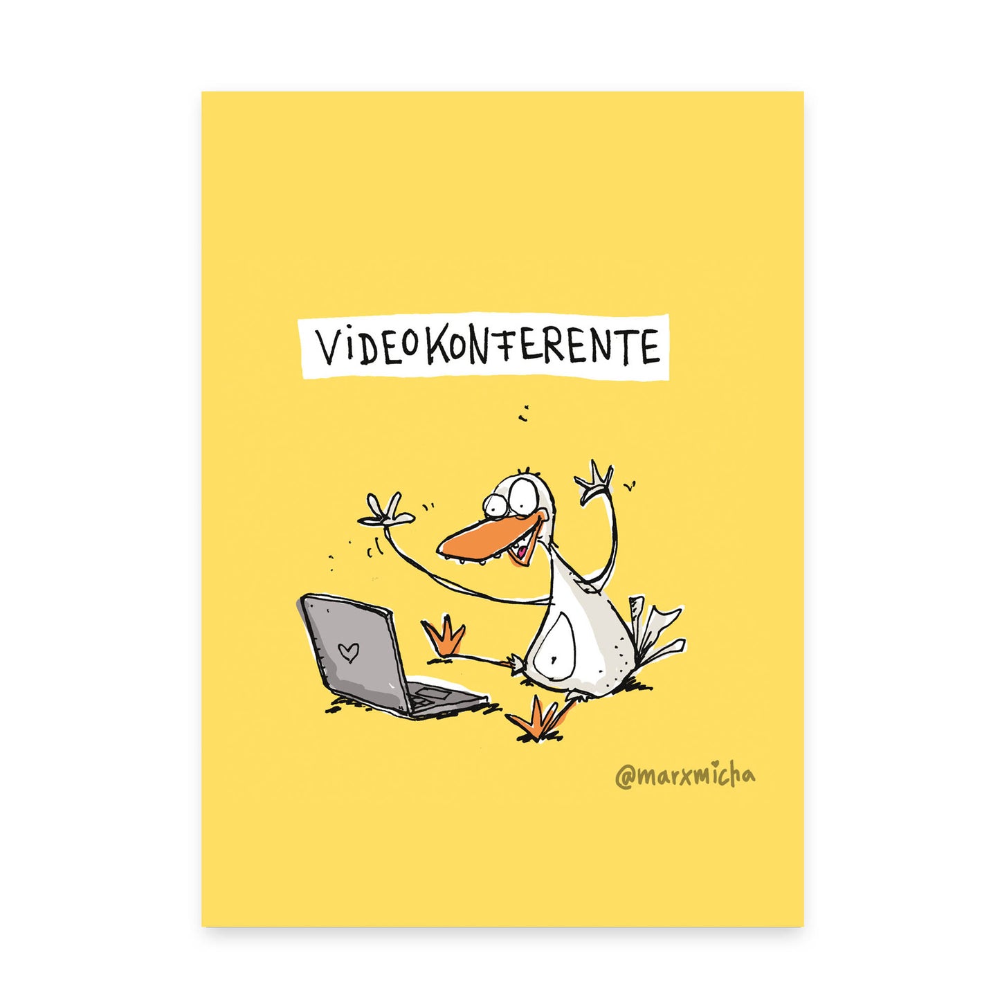Postkarte Videokonferente