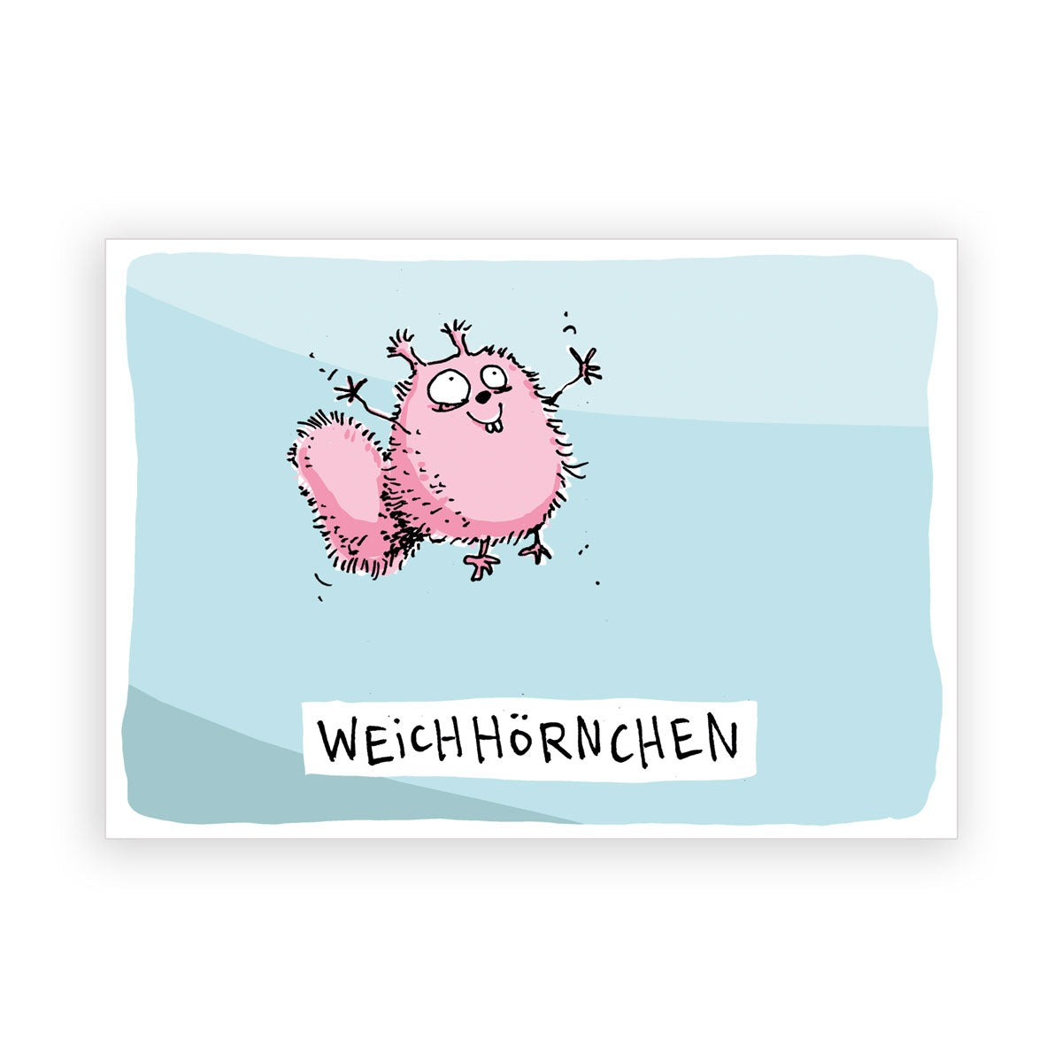 Postkarte „Weichhörnchen“