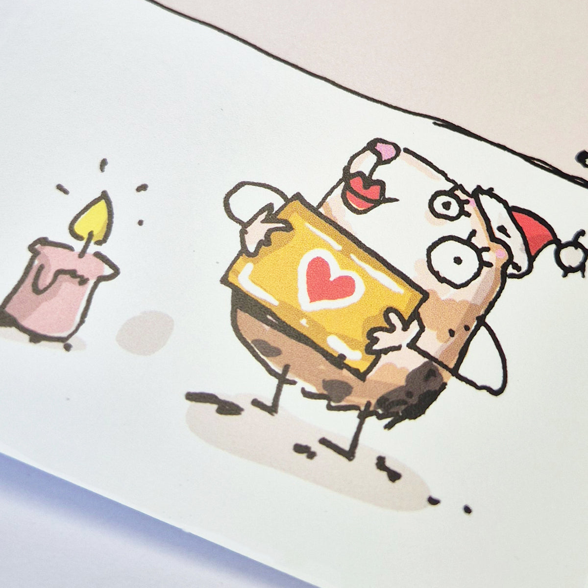 Meerschweinchen Adventskalender, Karte DIN A5