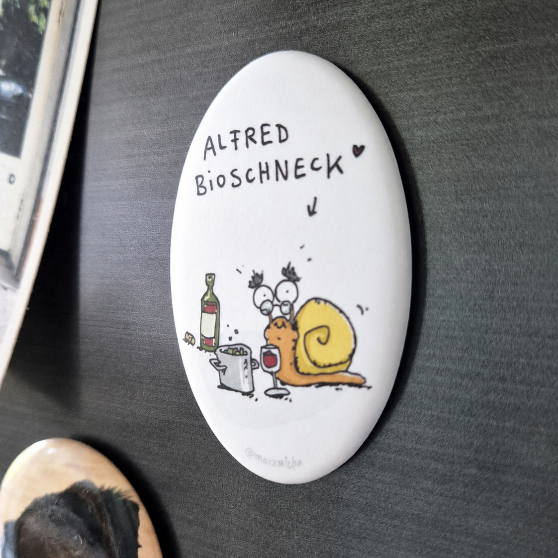 Kühlschrankmagnet Alfred Bioschneck