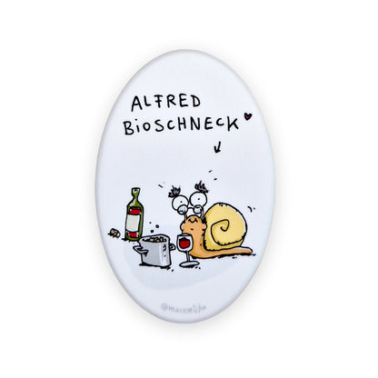 Kühlschrankmagnet Alfred Bioschneck