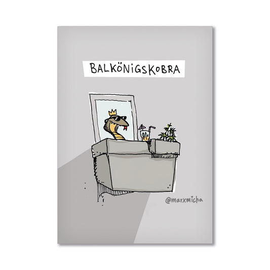 Postkarte Balkönigskobra