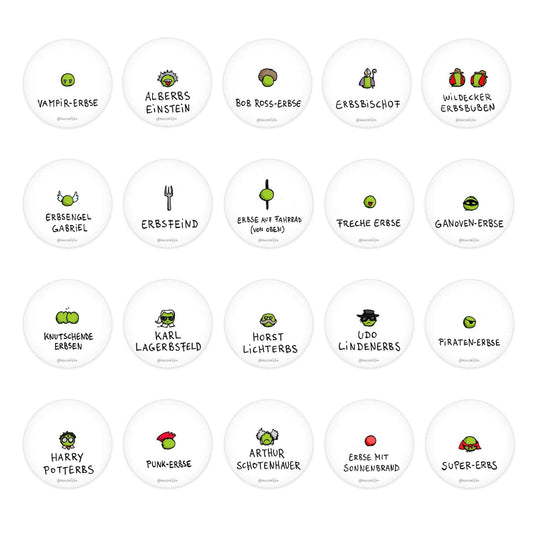 Sticker Set „Erbslinge“