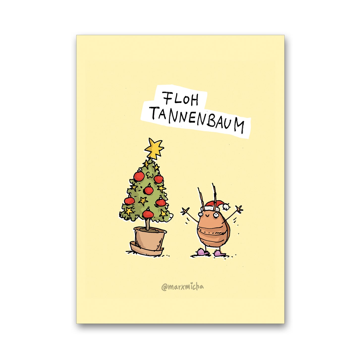 Weihnachtstierchen Postkartenset, 24 Stück