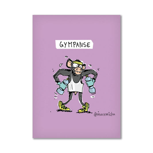 Postkarte Gympanse