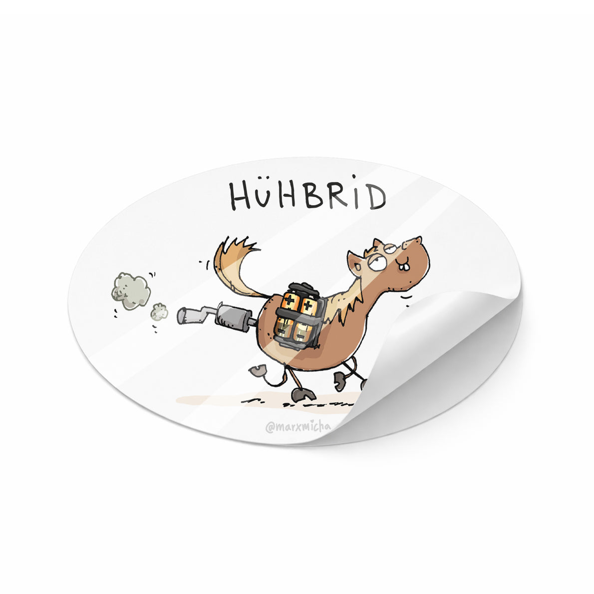 Aufkleber "Hühbrid"