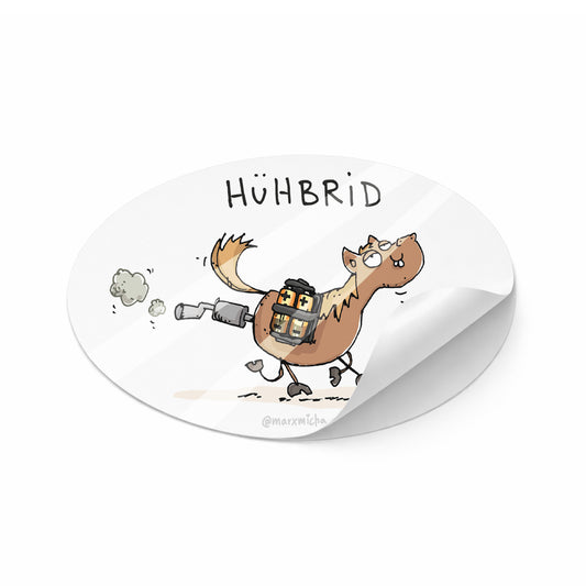 Aufkleber "Hühbrid"
