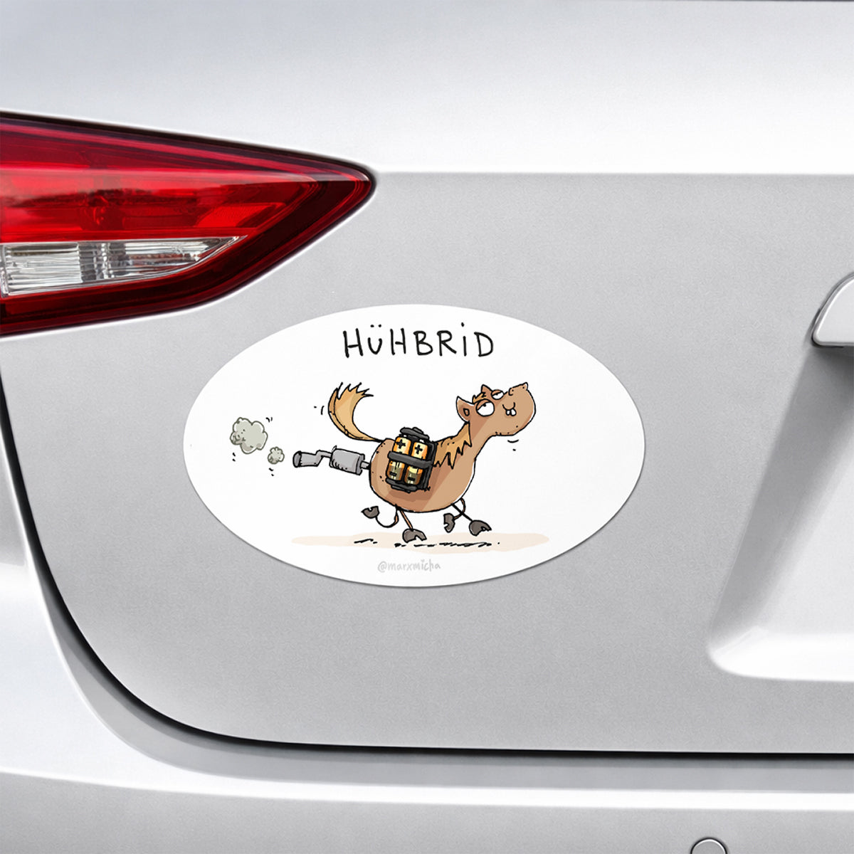 Aufkleber "Hühbrid"