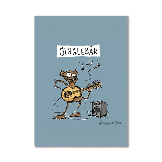 Postkarte Jinglebär