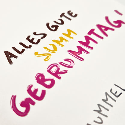 Geburtstagskarte Juhummel