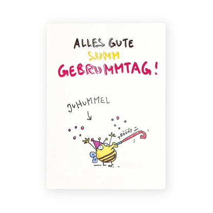 Geburtstagskarte Juhummel