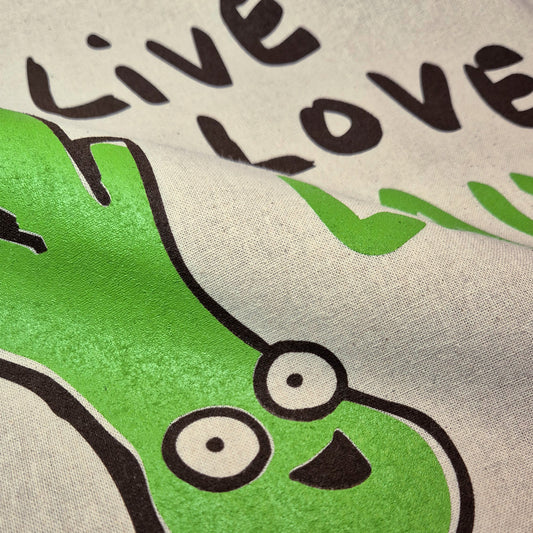 Stoffbeutel "Live, Love, Lauch"