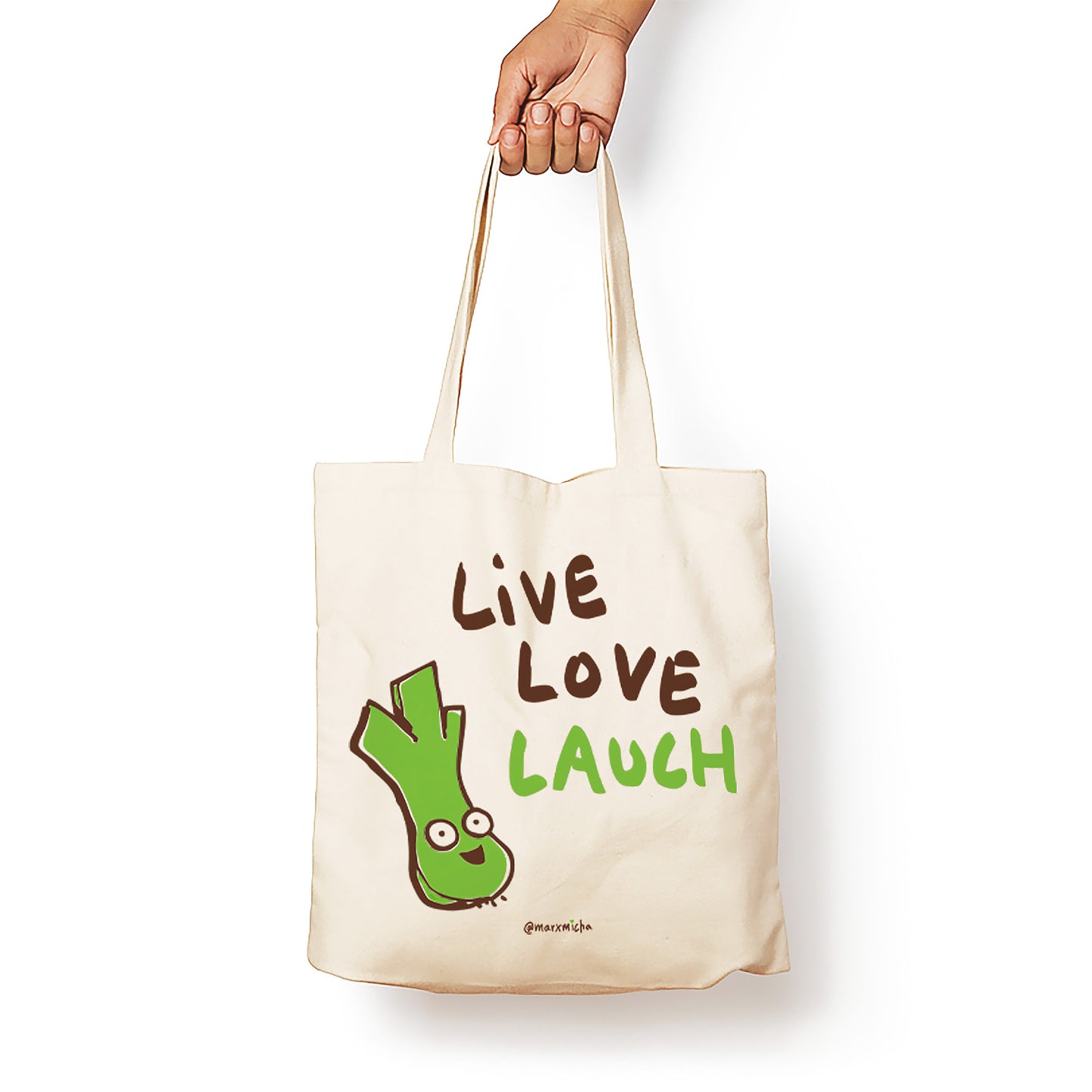 Stoffbeutel "Live, Love, Lauch"