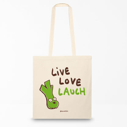 Stoffbeutel "Live, Love, Lauch"