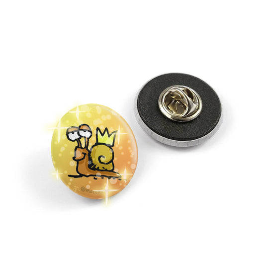 Glitzer-Pin "Royale Schnecke"