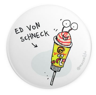 Schnecken-Kühlschrankmagnete, 6 Stück