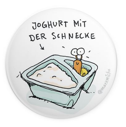 Schnecken-Kühlschrankmagnete, 6 Stück