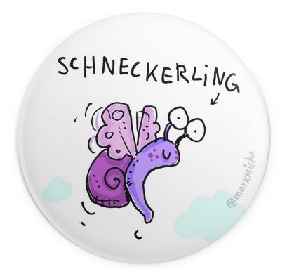 Schnecken-Kühlschrankmagnete, 6 Stück
