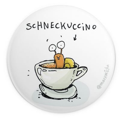 Schnecken-Kühlschrankmagnete, 6 Stück