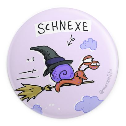 Schnecken-Kühlschrankmagnete, 6 Stück