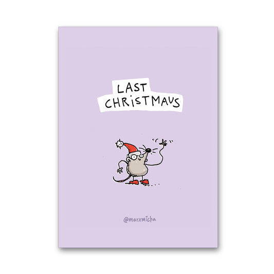 Weihnachtspostkarte Last Christmaus