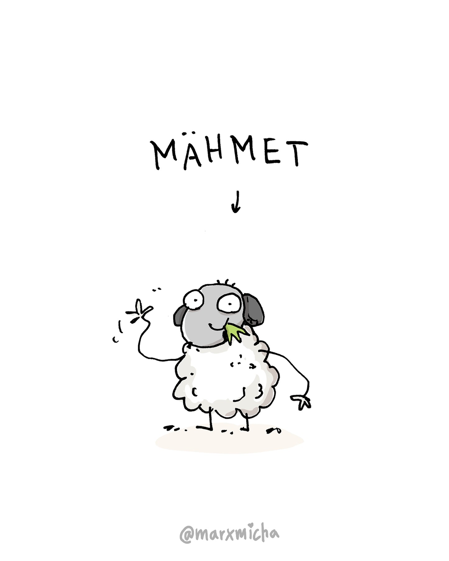 Originalzeichnung „Namenstierchen“ nach Wahl
