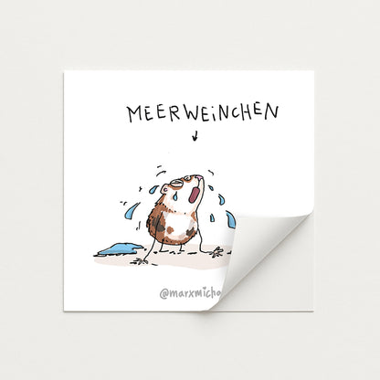 Meerschweinchen Stickerset