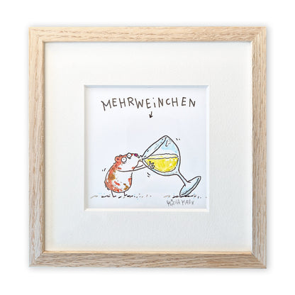 Originalzeichnung „Mehrweinchen“