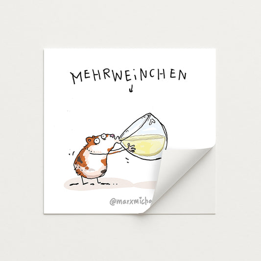 Meerschweinchen Stickerset