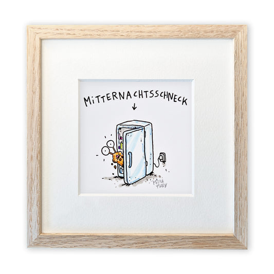 Originalzeichnung „Mitternachtsschneck“