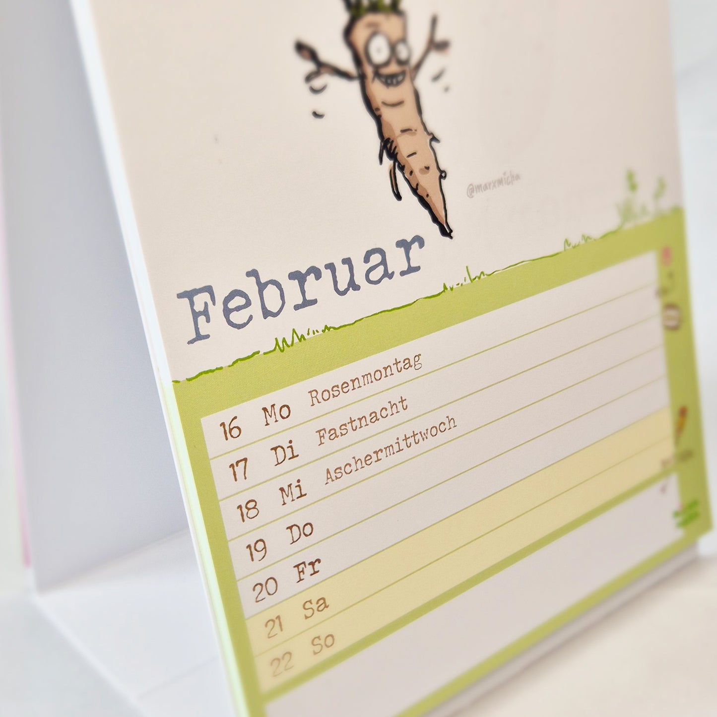 Motivationsgemüse Wochenkalender 2026