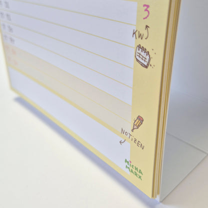 Motivationsobst Wochenkalender 2027