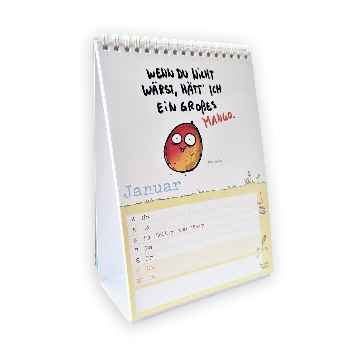 Motivationsobst Wochenkalender 2027