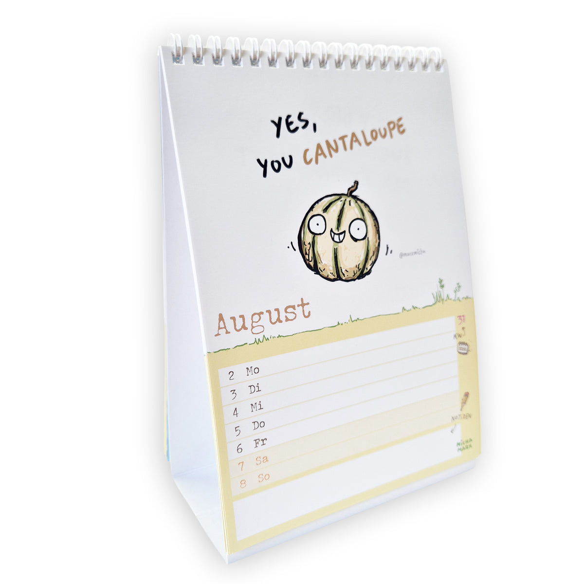 Motivationsobst Wochenkalender 2027