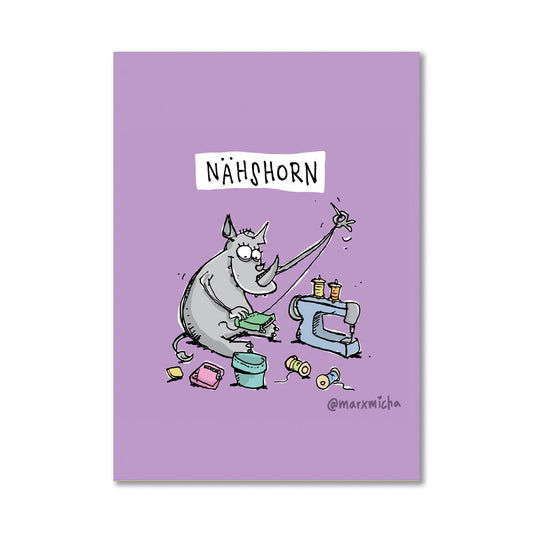 Postkarte Nähshorn