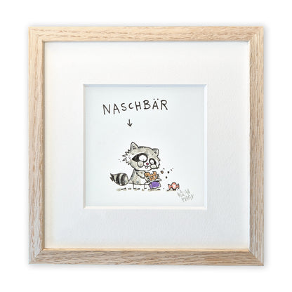 Originalzeichnung „Naschbär“