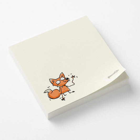 Haftnotizen 3er Set: Taube, Garnele, Fuchs