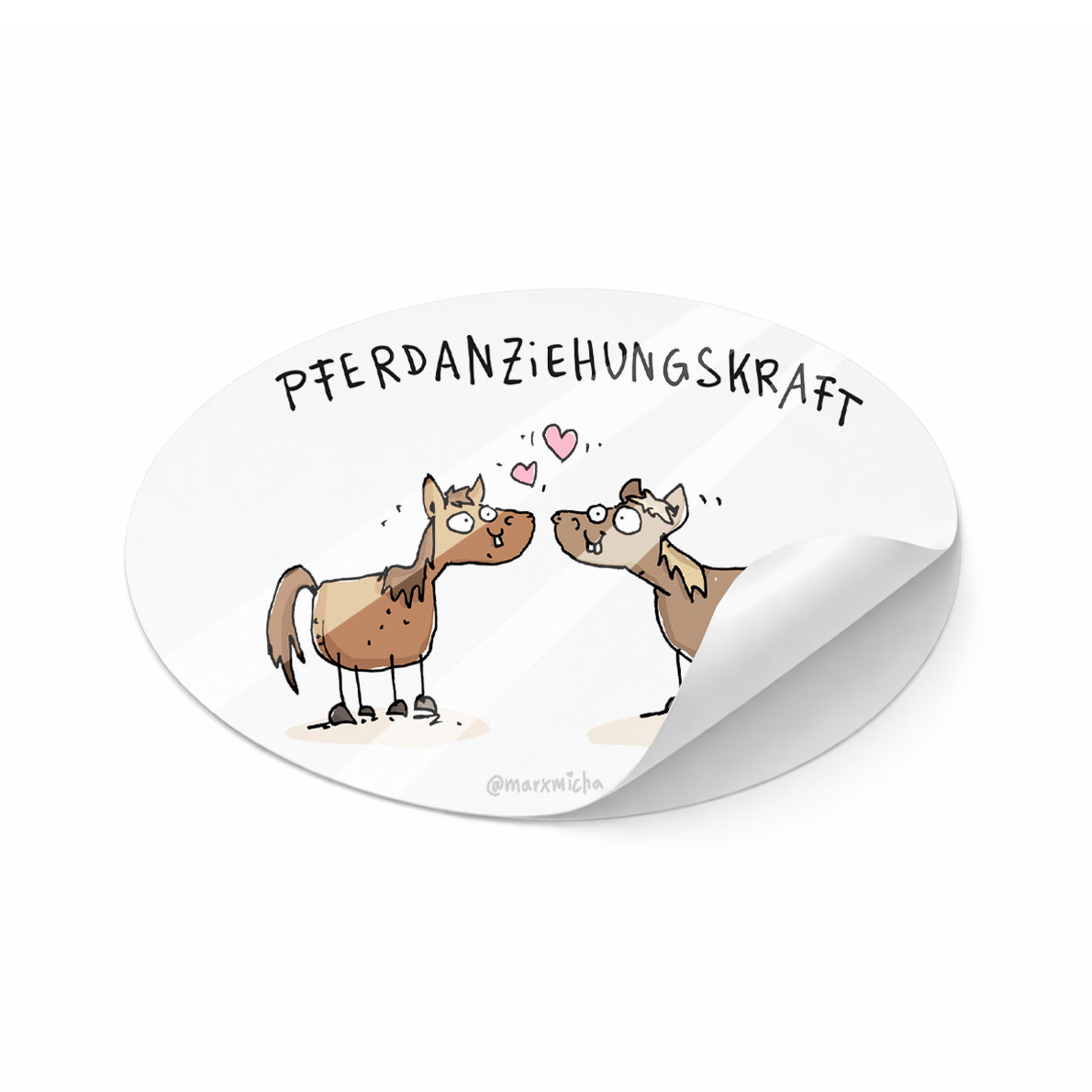 Aufkleber "Pferdanziehungskraft"