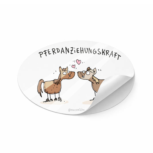 Aufkleber "Pferdanziehungskraft"